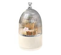 Rotating Makeup Brush Holder Organizer with Lid 360Rotating Dustproof