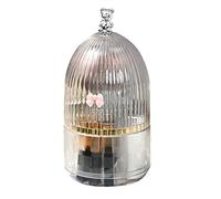 Rotating Makeup Brush Holder Organizer with Lid 360Rotating Dustproof