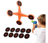 Rotating Metal Shootìng Target With Thickened Flipping Roller | Carbon Steel Auto-Reset Spinner Target For Air Guns And High-Caliber Shootìng | Outdoor Practice Accessory For Steel Balls Mud Pellets