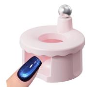 Rotating Nail Magnet | 4.6x4.6x2.7cm Manicure Helper | Adaptable Glass Bead Suction Nail Tool,for Beginners Professionals Women Girls Ladies Wives Brides Art Students DIY Enthusiasts Home