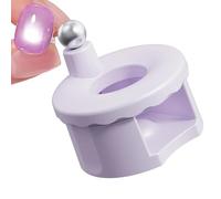 Rotating Nail Magnet | 4.6x4.6x2.7cm Manicure Helper | Adaptable Glass Bead Suction Nail Tool,for Beginners Professionals Women Girls Ladies Wives Brides Art Students DIY Enthusiasts Home