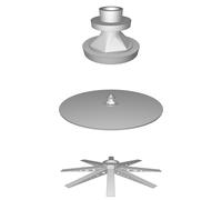 Rotating Platform for Model Painting Airbrush Paint Station 360 Degree Turner