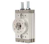 Rotating Pneumatic Actuator | 0-190° Adjustable Aluminum Alloy Cylinder | High Strength Liquid - Protective Design for Automation Equipment/Electronics/Machinery (MSQB-20A)