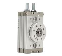 Rotating Pneumatic Actuator | 0-190° Adjustable Aluminum Alloy Cylinder | High Strength Liquid - Protective Design for Automation Equipment/Electronics/Machinery (MSQB-10A)