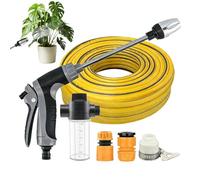 Rotating Pressure Sprayer - Garden Watering Cleaning Tool Device, Adjustable Flow Washer | Versatile Care Equipment Pet Bath Utility Suitable Homeowners Contractors Farmers Patio Deck Fence