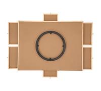 Rotating Puzzle Board, Wooden Jigsaw Table Drawer, 30x21.46 Inches Sliding Drawers, 360° Swivel Puzzle Organizer, Portable Sturdy Design for Adults and Kids, Home, Game Room Use