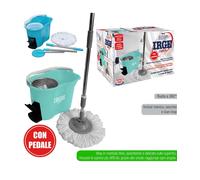 ROTATING ROTO MOP MOCIO ROTANTE IN MICROFIBRA CON SECCHIO STRIZZATORE FILTRANTE