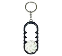 Rotating Spiral Keyring - 3D Printed Fidget Toy, Compact Stress Relief Keychain with Double Twist Design, Lightweight Carry Accessory for Bags Keys Daily Use, Creative Gift for Students Friends Family