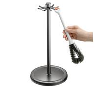 Rotating Utensil Holder - with 8 Hooks Spoon Organizer | 360-degree Rotation Counter Kitchen Spatula Holder for Stirring Rod Home Restaurant Farmhouse Desk Drawer Home Cabinet, Wall Mounted Under Cabi