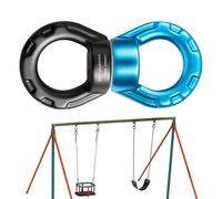 Rotation Swing Hook, Hammock Spinner Hardware, Smooth Spin with Bearing Feature, Heavy Duty Swivel Carabiner Connector Clip, Aerial Hook with Compact Design, Spinner Accessory for Backyard Porch