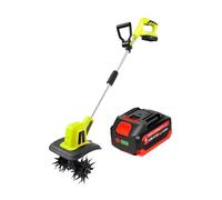 Rotavatore da giardino senza fili, potente coltivatore per terreno, motozappa portatile con batteria ricaricabile, caricabatterie incluso per ortaggi e giardini