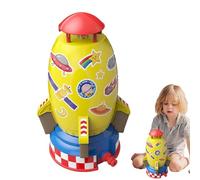 Rotazione 360 ° Cartoon Spazio Spruzzatore di razzo, Sprinkler 'acqua di design a razzo per bambini, altitudine di volo di controllo della pressione 'acqua, giocattolo spray estivo