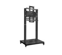 Rotazione dello schermo orizzontale e verticale della TV, staffa for, supporto for carrello mobile, da pavimento for touch screen(Black)