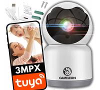 Rotazione wireless wifi smart 3MPX Traccia della fotocamera di supervisione Tuya