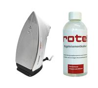 Rotel Professional Extra Original ferro da stiro a vapore blu Ed. Ferro da stiro a vapore con piastra in ceramica, 800 W, 300 ml, con decalcificante per ferro da stiro rosso 500 ml Nero