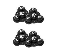 Rotella adesiva multiuso per mobili, in acciaio liscio e con cuscinetti in acciaio, per un facile spostamento, senza danni alle gambe del tavolo