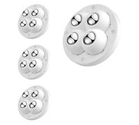 Rotella autoadesiva Robuste mini rotelle girevoli | Design scorrevole e scorrevole for movimenti senza sforzo sulla maggior parte delle superfici domestiche(4pcs-white)