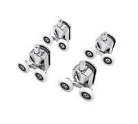 Rotella Di Supporto Per Porte Scorrevoli Sostituzione dei pattini for ruote con cuscinetti a rulli scorrevoli a doppia ruota da 23 mm/25 mm/27 mm per cancelli scorrevoli(4pcs down,23.0mm)