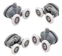 Rotella doppia scorrevole, Twin Shower Door Rollers Pack Of 4 Top Bottom For Sliding Doors 19-27mm(27mm)