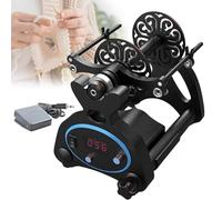 Rotella elettrica per filatura, avvolgitrice automatica per filati, doppia bobina da 120 g/240 g, funzionamento avanti e indietro, ideale per la tessitura del filato e il processo di Roving