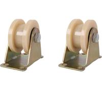 Rotella for cingoli, Ruota piroettante for cancello con scanalatura ad H,Ruote for mobili in nylon resistente, for for tubo quadrato,2(65mm/2.6in)