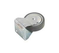 Rotella frenante con piastra e cuscinetto radente Ø 75 mm 60 kg