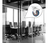 Rotella industriale del PVC della rotella girevole da 3 pollici con il freno