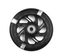 Rotella LED Flash da 120 mm per scooter con cuscinetti ABEC-7 per pattinaggio fluido su terreni privati per mini scooter (nero)