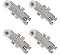 Rotella per cestello lavastoviglie 8268743 per cestello superiore per Kenmore, rulli resistenti, movimento liscio, grigio, 4 pezzi