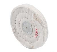 Rotella per lucidatura in cotone, 10,2 cm, adatta per lucidare legno e gioielli (bianco)