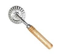 Rotella per tagliare ravioli, rotella per tagliare pizza | Tagliapasta con bordo scanalato e manico in legno - Decoratore per pasta, strumento per piegare ravioli, taglierina per pasta per cucina dome