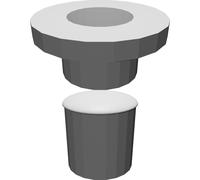 Rotella Perno per Lavastoviglie Whirlpool W10786090 A Cestello Superiore