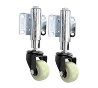 Rotella,Rotelle for carichi pesanti,Ammortizzatore da 2 pollici Ammortizzatore Ruota a molla Dispositivo a molla Ammortizzatore Ruota Ruota universale Ruota(White Nylon,Without brake)