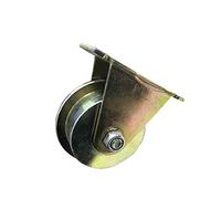 Rotella, Rotelle for carichi pesanti, Ruota a forma di U Ruota a canale in acciaio a colori Puleggia a forma di V in ferro Puleggia for porta scorrevole a forma(T,100MM)