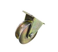 Rotella, Rotelle for carichi pesanti, Ruota a forma di U Ruota a canale in acciaio a colori Puleggia a forma di V in ferro Puleggia for porta scorrevole a forma(H,100MM)