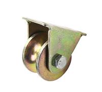 Rotella, Rotelle for carichi pesanti, Ruota a forma di U Ruota a canale in acciaio a colori Puleggia a forma di V in ferro Puleggia for porta scorrevole a forma(U,32MM)