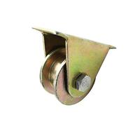 Rotella, Rotelle for carichi pesanti, Ruota a forma di U Ruota a canale in acciaio a colori Puleggia a forma di V in ferro Puleggia for porta scorrevole a forma(H,50MM)