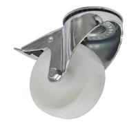 Rotella Ruota Bullone Foro Girevole Con Totale Blocco Ø100mm - Sealey SCW4100SBL