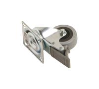 Rotella sterzante con piastra-bloccaggio-cuscinetto radente Ø 50 mm P 45 kg
