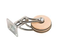 Rotella sterzante con staffa e piastra faggio Ø 50 mm 15 kg