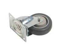 Rotella sterzante trasporto gomma termoplastica e bloccaggio Ø 100 mm P 150 kg