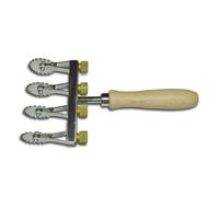 Rotella Tagliapasta 4 Lame Dentate in Acciaio Inox - MEDRI