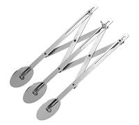 Rotella Tagliapizza, 3/5/7 Ruote Multipli in Acciaio Inox Divisore per Impasto Rullo Reticolo Strumenti per Torta Bistecche Biscotti Pasticceria(3 Wheel)