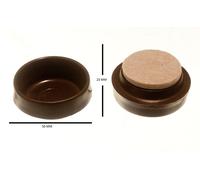 Rotella Tazze Mobili Proteggipavimento Scivolanti E Feltro Pastiglia 44mm Pack 4