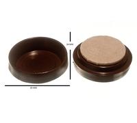 Rotella Tazze Mobili Proteggipavimento Scivolanti E Feltro Pastiglia 60mm Pack 4