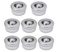 Rotelle a Sfera 8Pcs Trasferimento Cuscinetto Rotelle per Mobili Trasferimento a Sfera Ruote Flangia Trasferimento Rotelle (10mm Altezza)