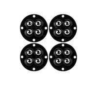 Rotelle autoadesive, 360 Degree Self Adhesive Caster Wheels 4 Pcs 2-5 Beads(F Black Steel)