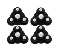 Rotelle autoadesive, 4 Pack Self Adhesive Caster Wheels 200kg Load(4pc Black Nylon)
