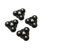 Rotelle autoadesive, 4 Pack Self Adhesive Caster Wheels 200kg Load(4pc Black Steel)
