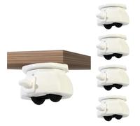 Rotelle autoadesive, 4-Pack Wear Resistant Self Adhesive Caster Wheels(Whit Black)